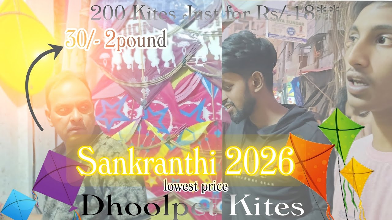 #01 | Sankranthi Dhoolpet Kites | Lowest price | @Mad_Mileage | KiteVlogs |