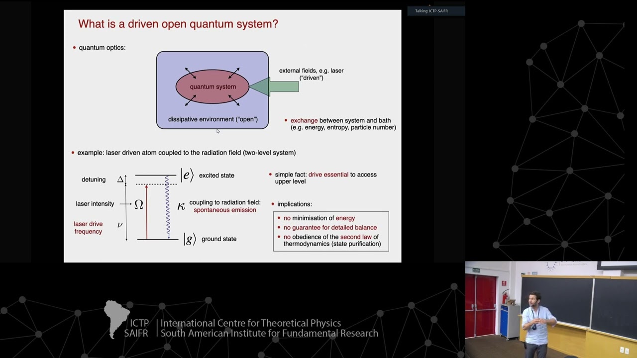 Sebastian Diehl : Driven Open Quantum Systems — from Micro- to Macrophysics - Class 01 of 03