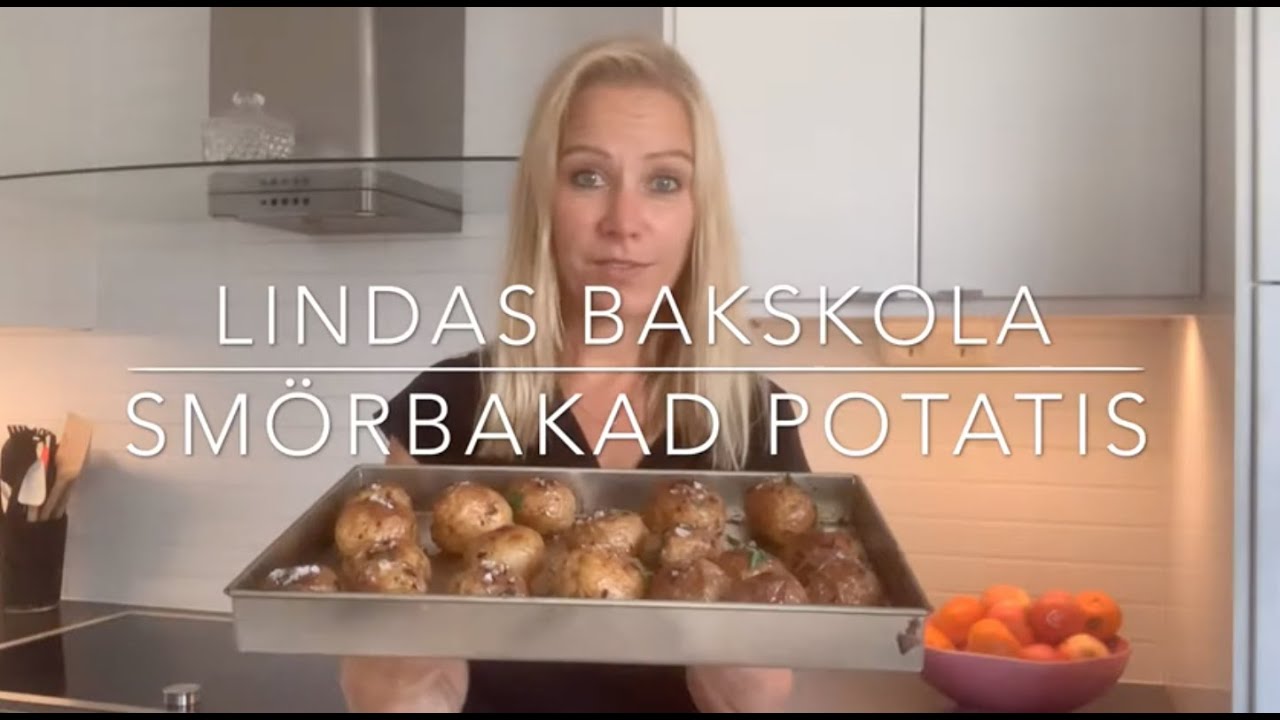 Sm&ouml;rbakad potatis ugnsrostad potatis ugnspotatis mat recept tutorial