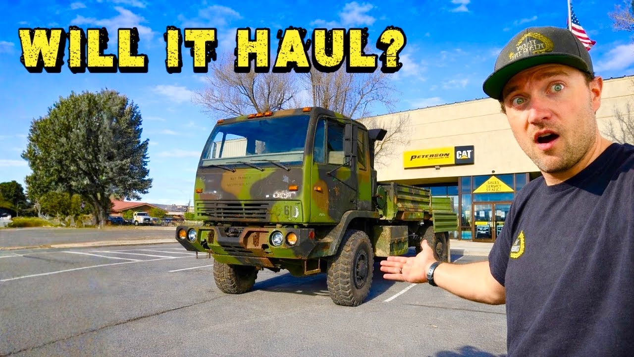 МЫ ПРОВЕРИЛИ НА СЕБЯ МОЙ LMTV ЗА 800 ДОЛЛАРОВ! ПЕРЕВОЗКА ТРАНСМИССИЙ CATERPILLAR D10T ВЕСОМ 10 00...