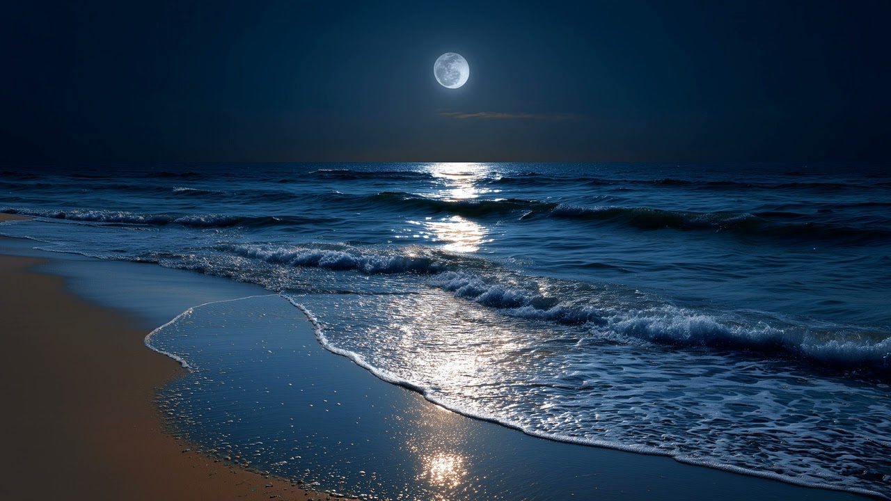 The Serenity of a Beach at Night: Pure Nature Sounds