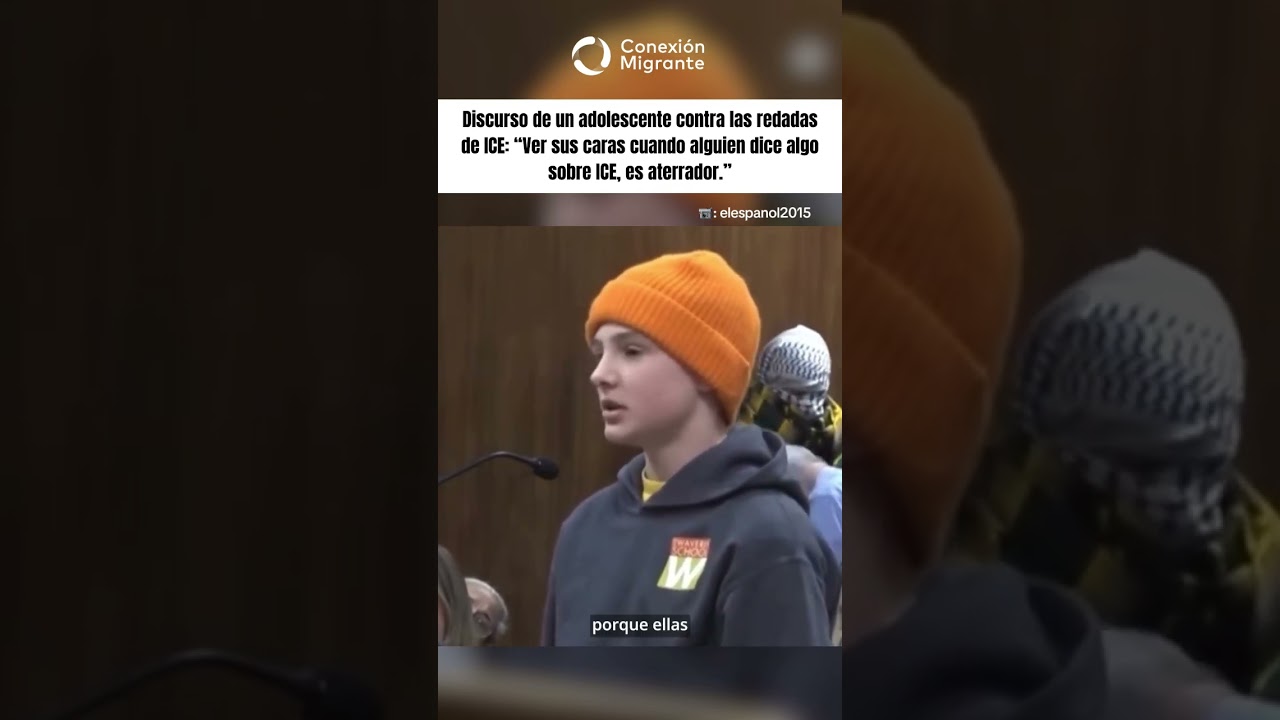 Речь молодого американца против рейдов иммиграционной и таможенной службы США.
