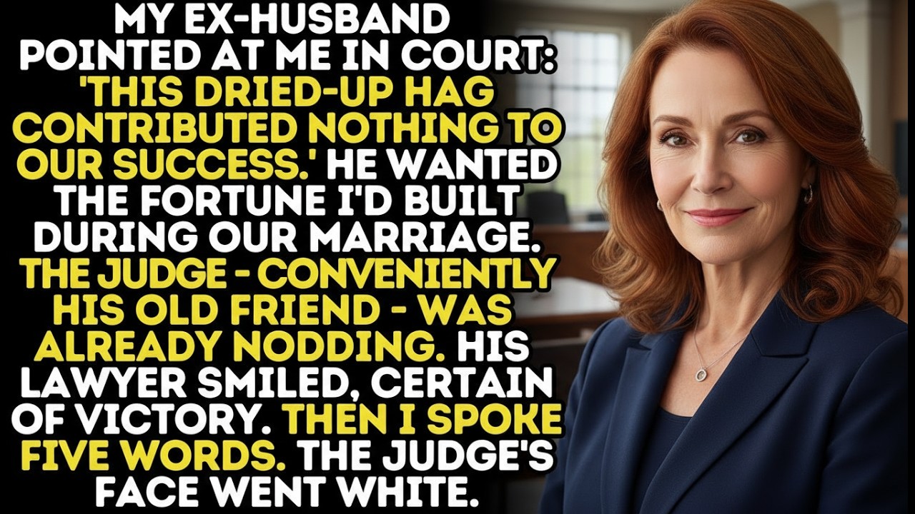 My Husband Demanded All My Fortune In Court — What I Said Left The Judge Pale And Him Silent.