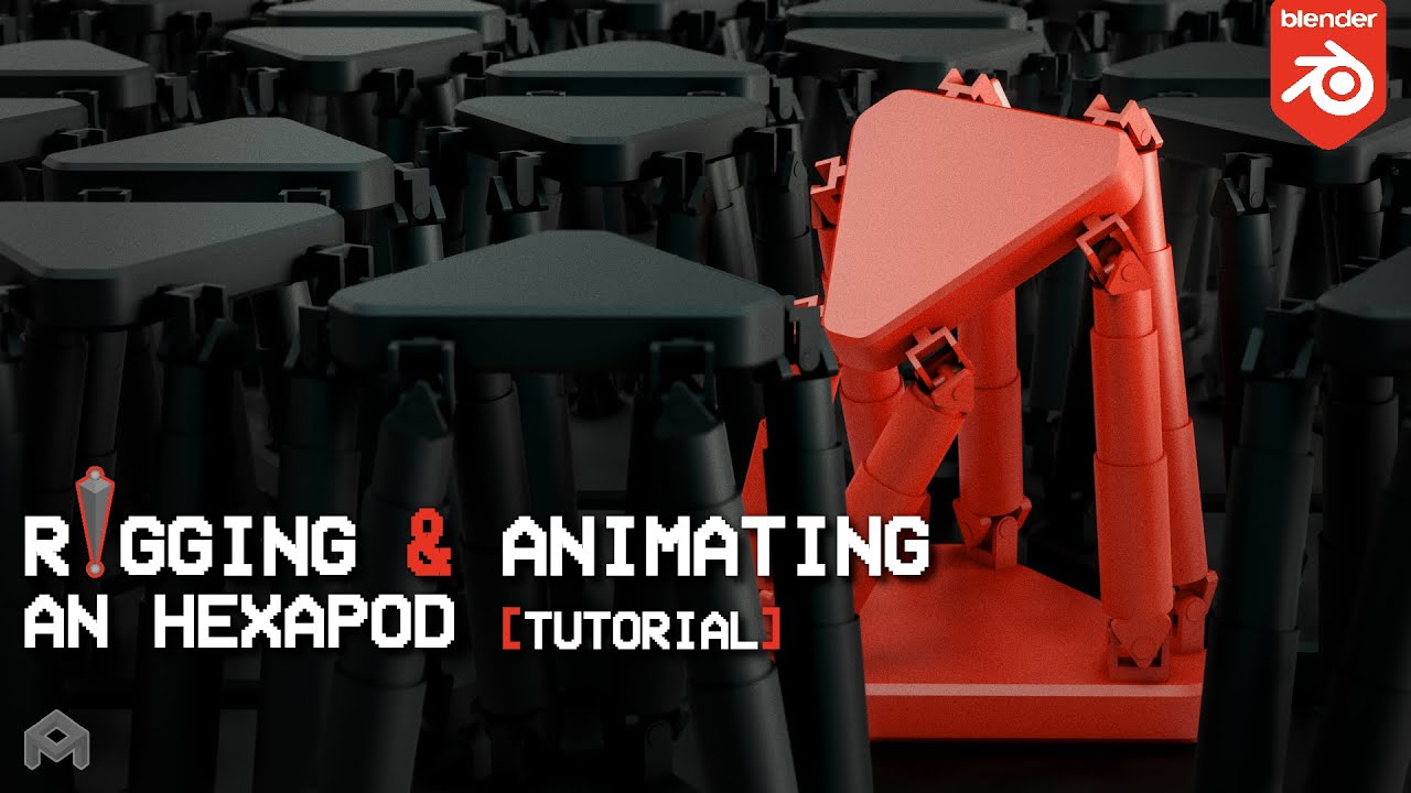 Rigging & Animating an Hexapod in #b3d | Tutorial