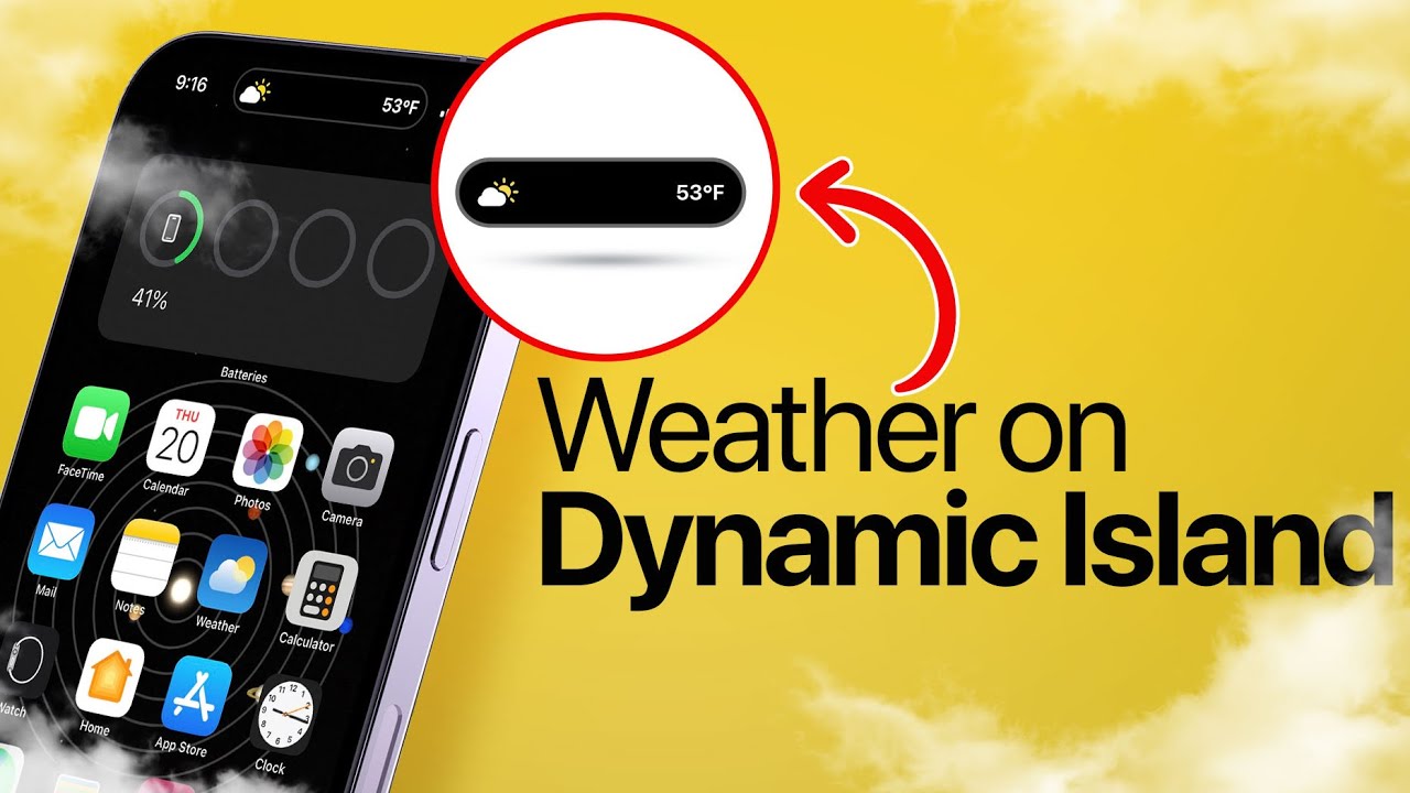 Weather on Dynamic island - How to Create Live Activities!
