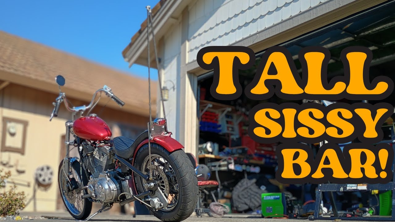DIY Sissy Bar for a 1995 Sportster 1200 Chopper | Custom Harley Build