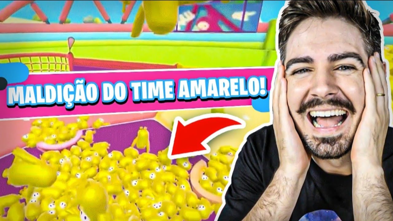 A MALDIÇÃO DO TIME AMARELO! FALL GUYS
