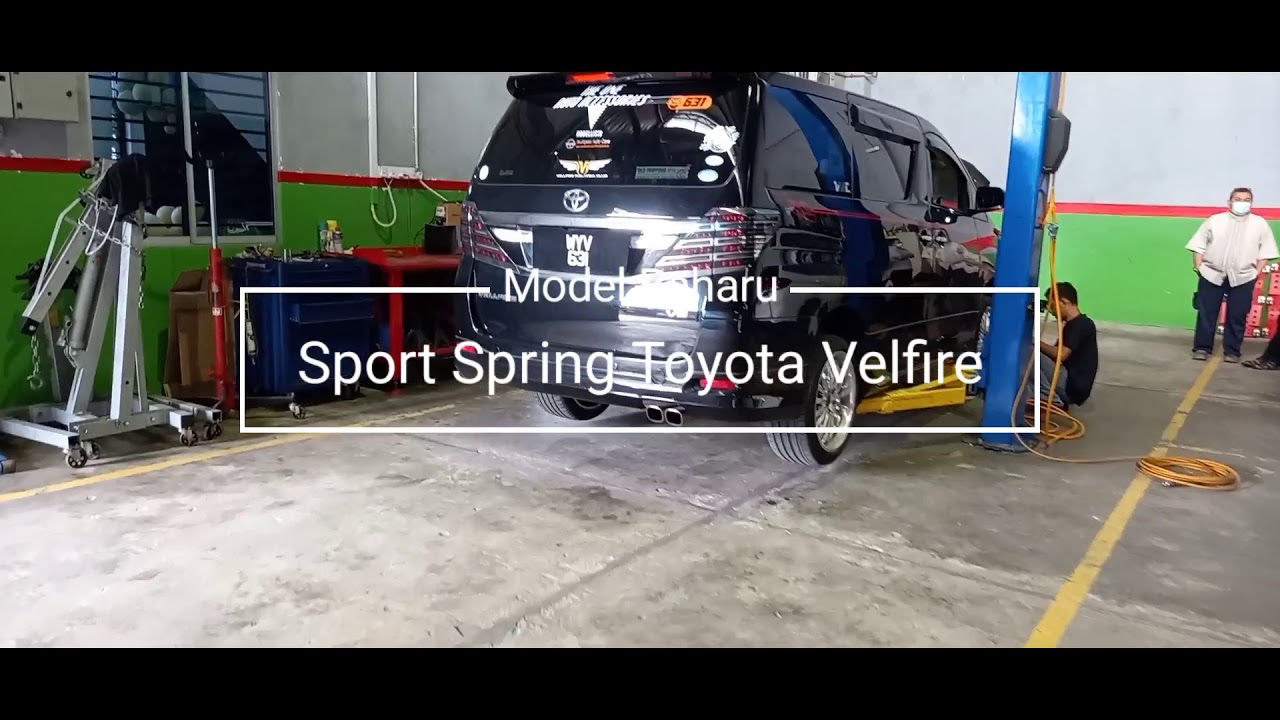 Pemasangan Sport Spring 4Flex Toyota Vellfire