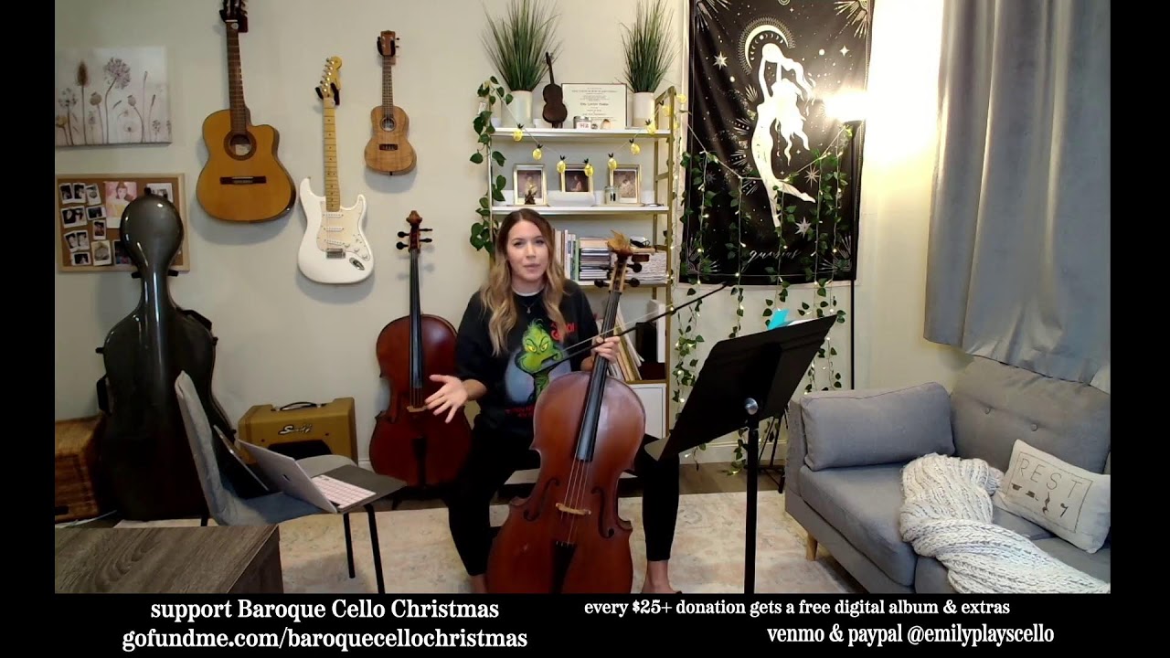 Baroque Cello Christmas pre-release Livestream Party (Cello Christmas Music/Duets)