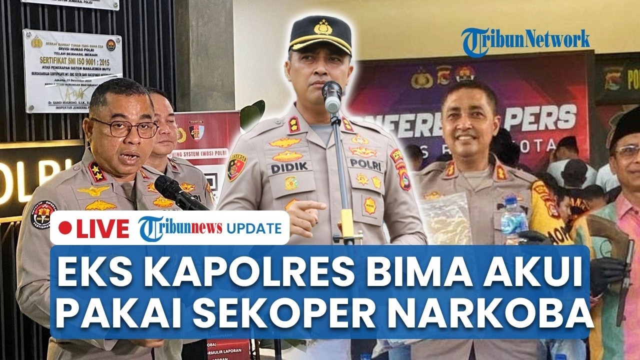 🔴Narkoba Sekoper dari Bandar Ternyata Dikonsumsi Eks Kapolres Bima Sendiri, Istri & Polwan Terseret