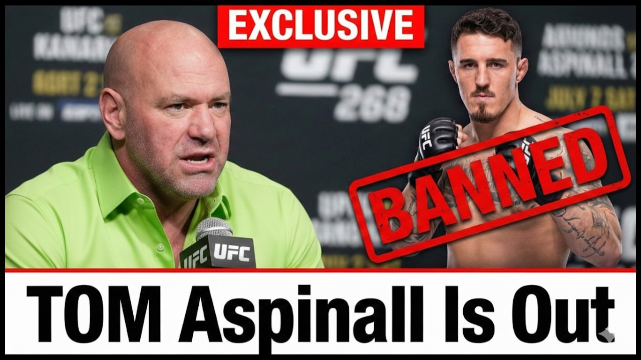 Tom Aspinall BANNED?! Dana White’s Statement Sparks Massive Controversy!