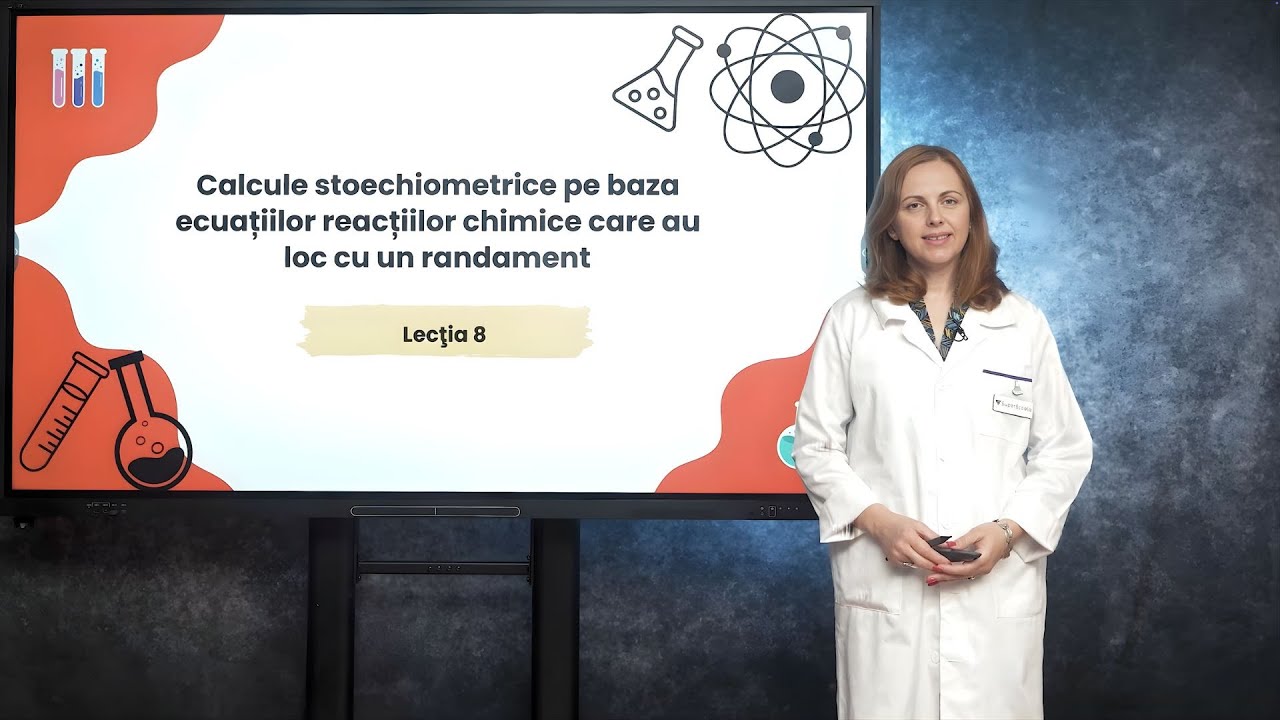 Calcule stoichiometrice cu randament de reacție - Clasa a VIII-a
