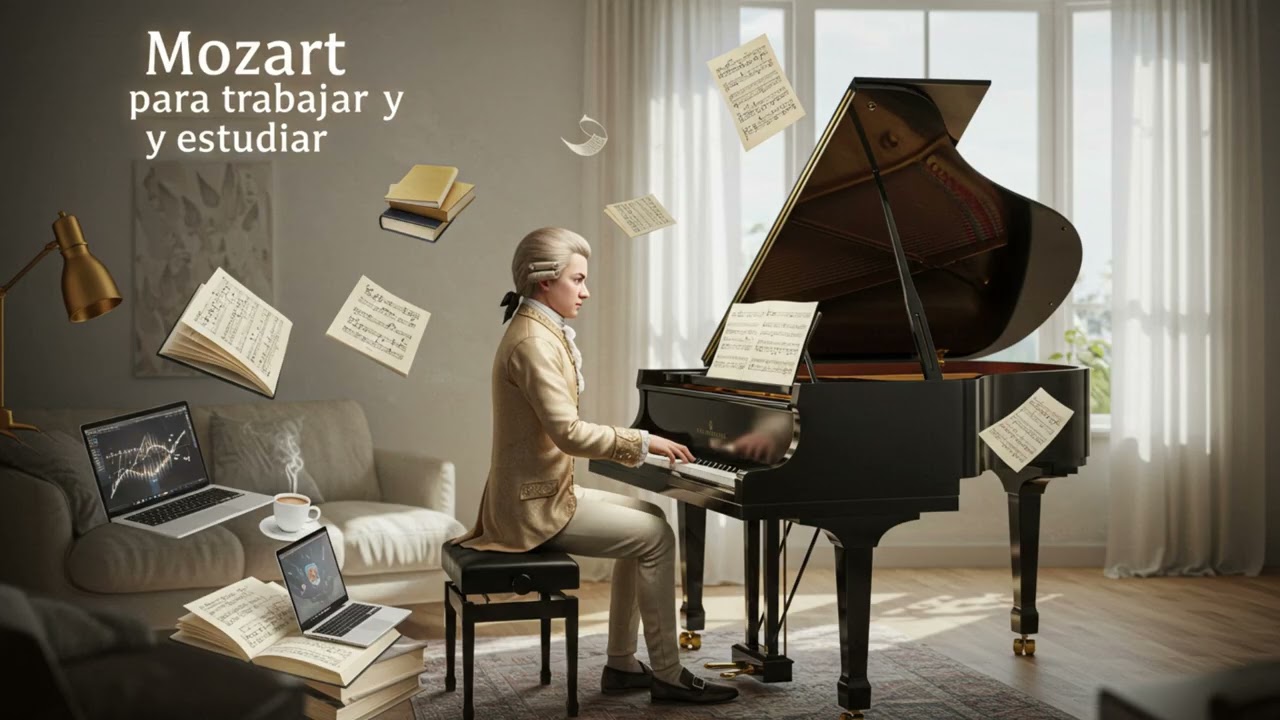 🎵 Mozart para Estudiar y Concentrarse – 3 Horas de Música Clásica Relajante para Trabajo y Lectura