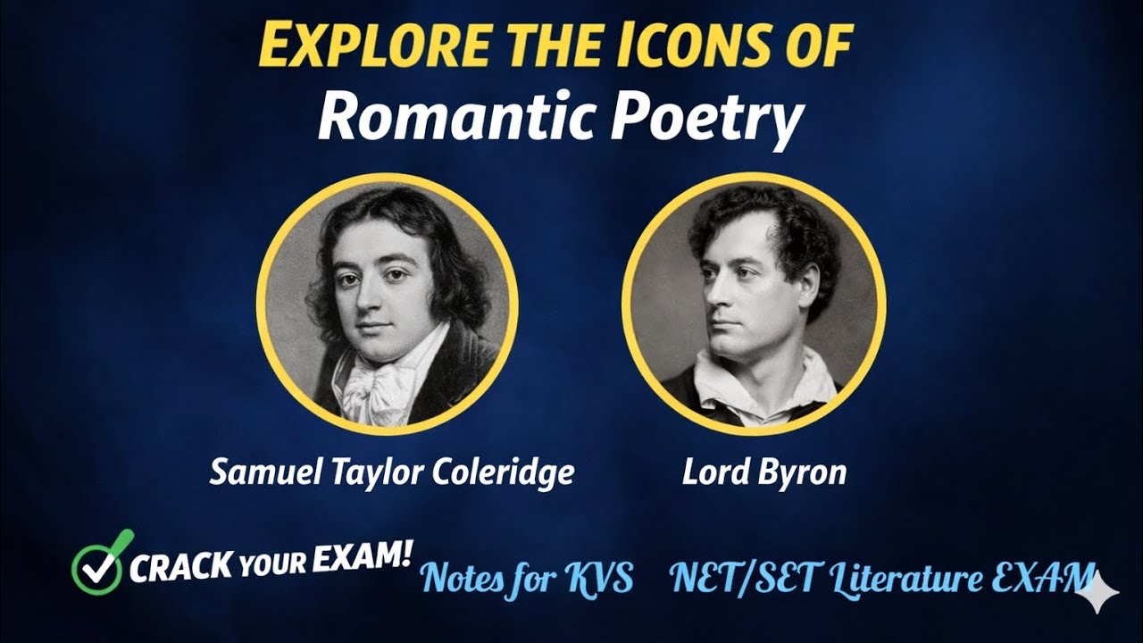Samuel taylor coleridge and lord byron #emrstier2 #kvsnvs #tgtpgtenglish #dsssb 