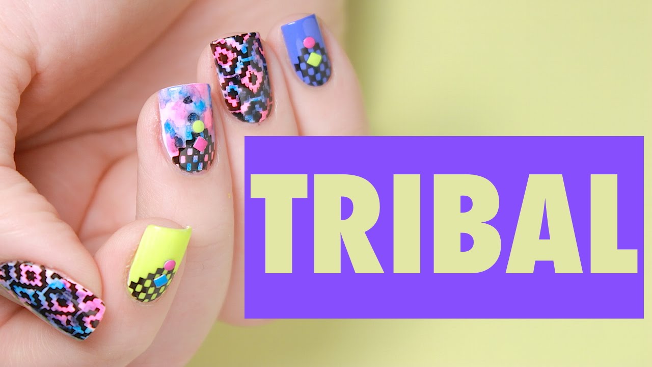 Tribal Sharpie Nails | Bundle Monster Polynesian Tribal Set