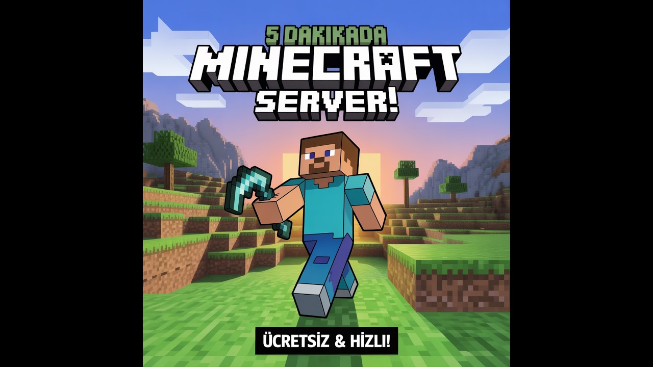 5 Dakikada Minecraft Server! 2026 Sabit ip playit.gg
