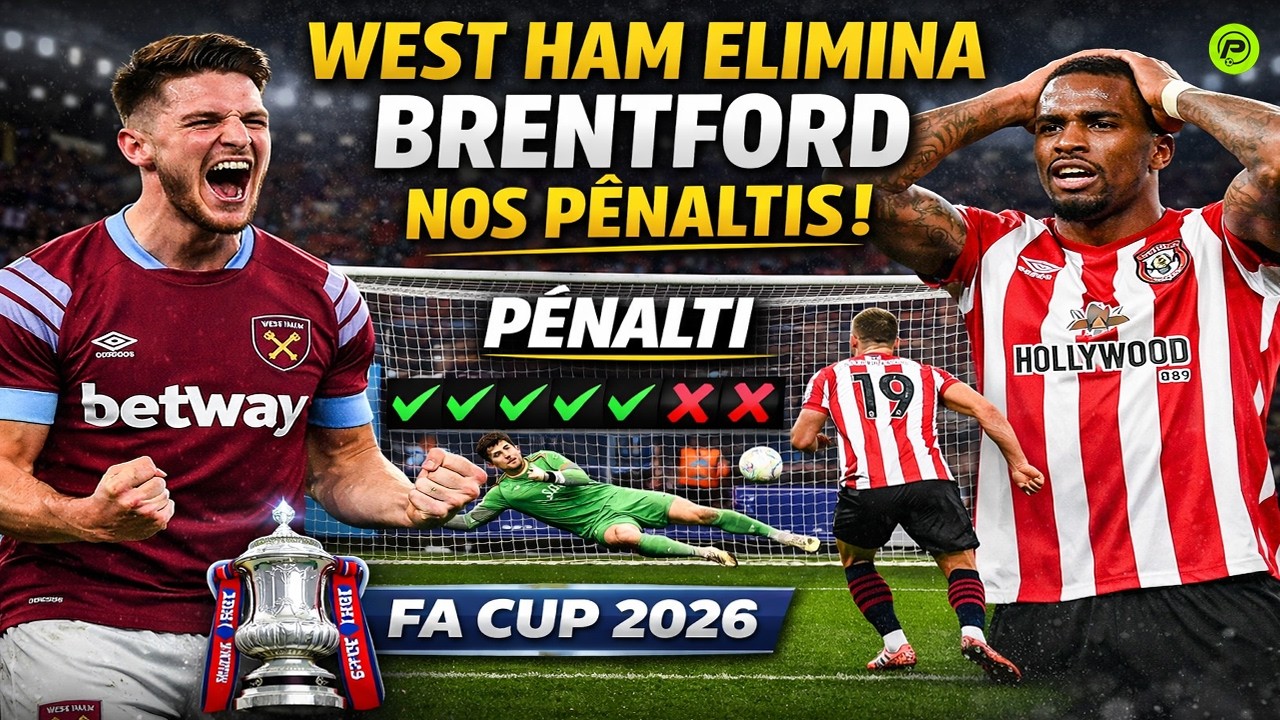 WEST HAM X BRENTFORD AO VIVO | NARRAÇÃO E REAÇÃO AO VIVO| FA CUP 2026