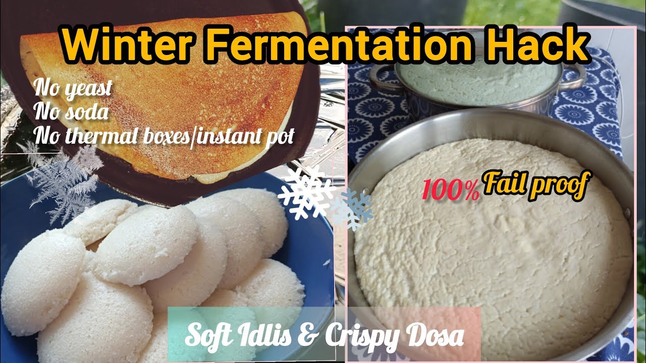 How to Ferment Idli Dosa Batter in Cold Weather❄️| 100% Fail-Proof Method l No Oven, No Yeast
