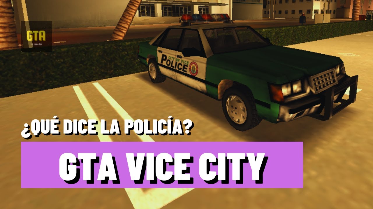 ¿Qué dice la radio de policía en GTA Vice City?
