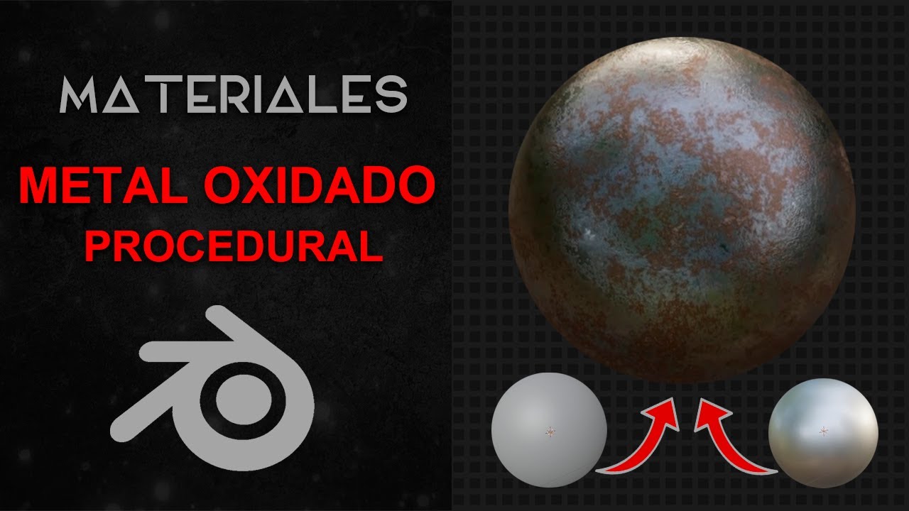 Material METAL OXIDADO – Funcionamiento de Nodos | BLENDER MATERIALES