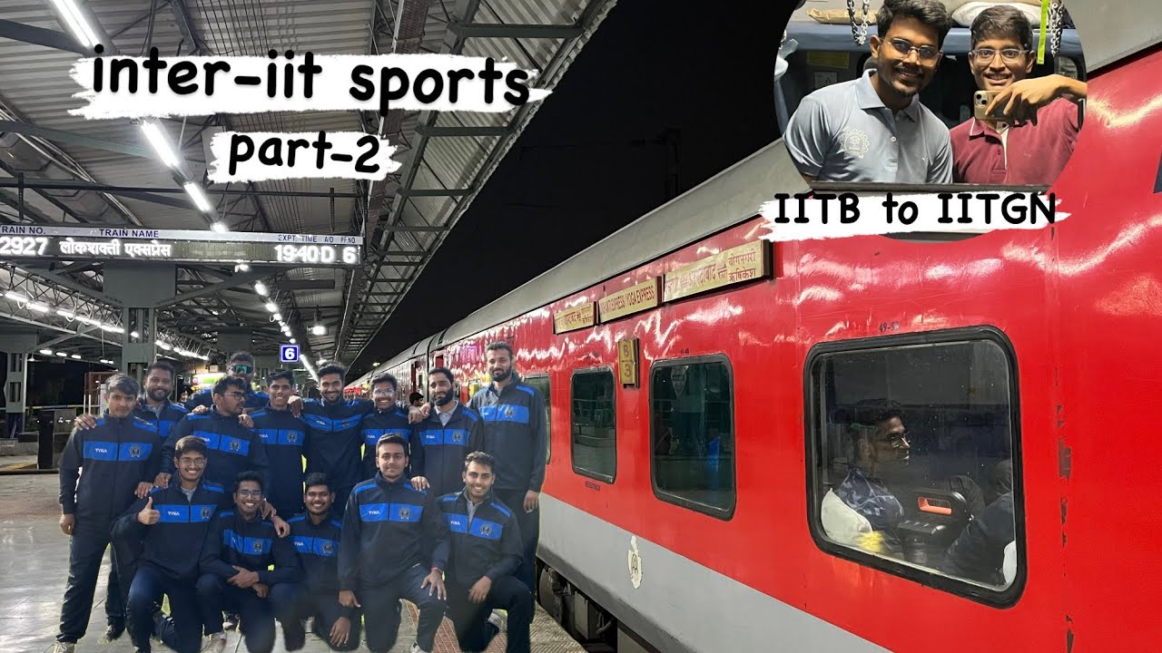 Inter IIT vlog | IIT Bombay to IIT Gandhinagar | Opening ceremony | #iit #jee #sports #travel