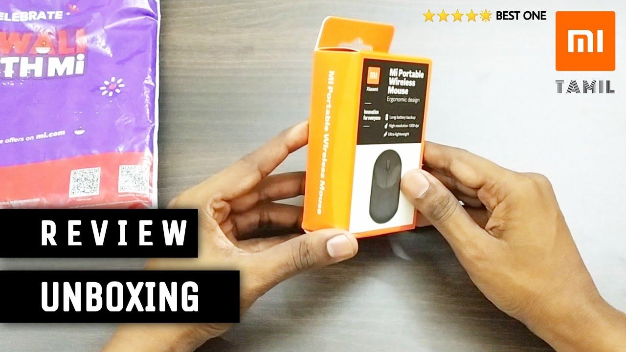Mi Portable Wireless Mouse Unboxing Review Tamil | Best Wireless Mouse | Mi Online Shopping