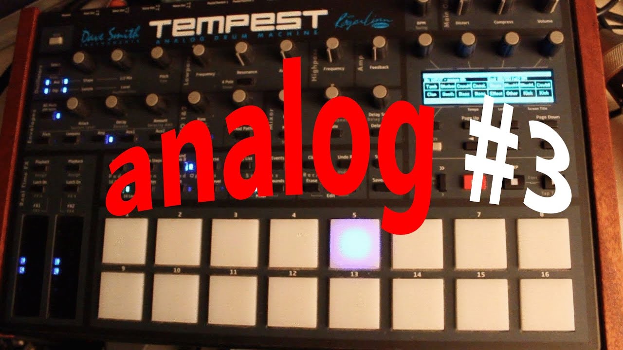 tempest analog drum sounds #3 - sound design by www.sylvainmoreau.com