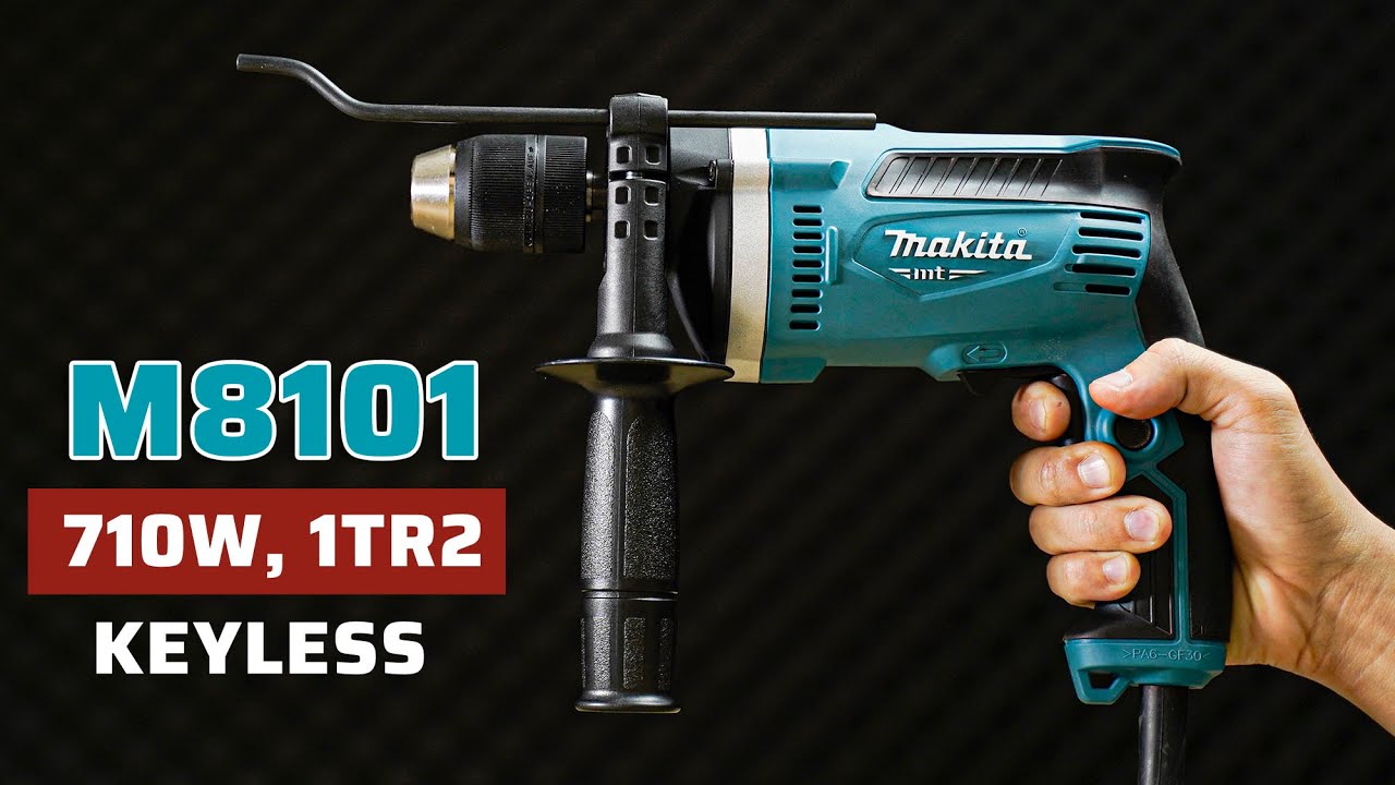 Đầu Vặn Keyless Tiện Lợi - Máy Khoan Búa Makita MT M8101 | 710W Mạnh Mẽ, Giá Chỉ 1tr2