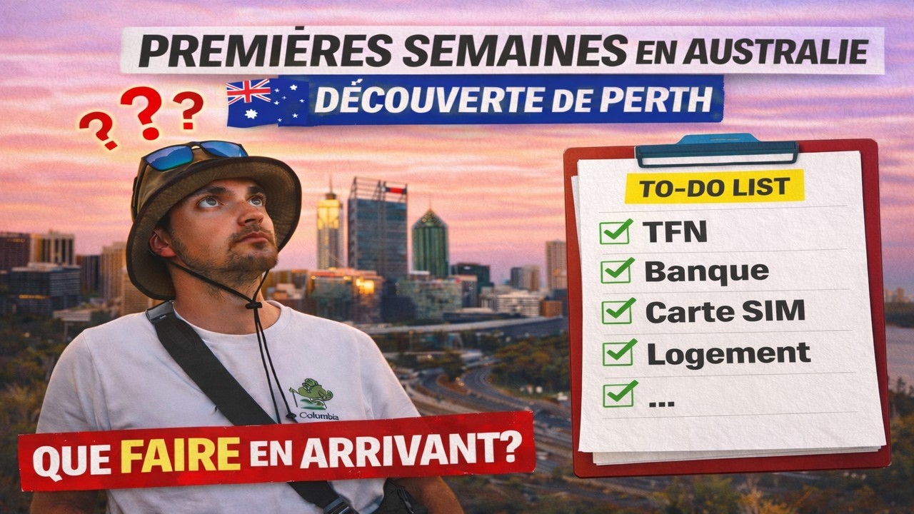 S’installer en Australie : ma première semaine à Perth (visa, banque, galères…) 🇦🇺