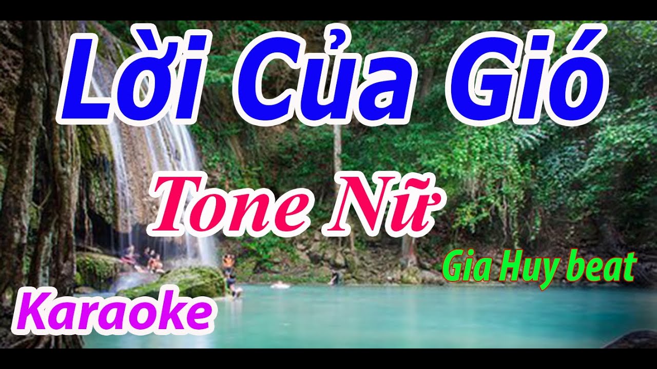 Lời Của Gió - Karaoke - Tone Nữ - Nhạc Sống - gia huy beat