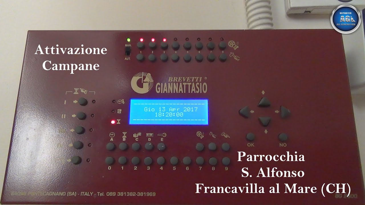 Attivazione Campane S. Alfonso - BG2800 (Giannattasio) - Francavilla al Mare (CH) ABRUZZO