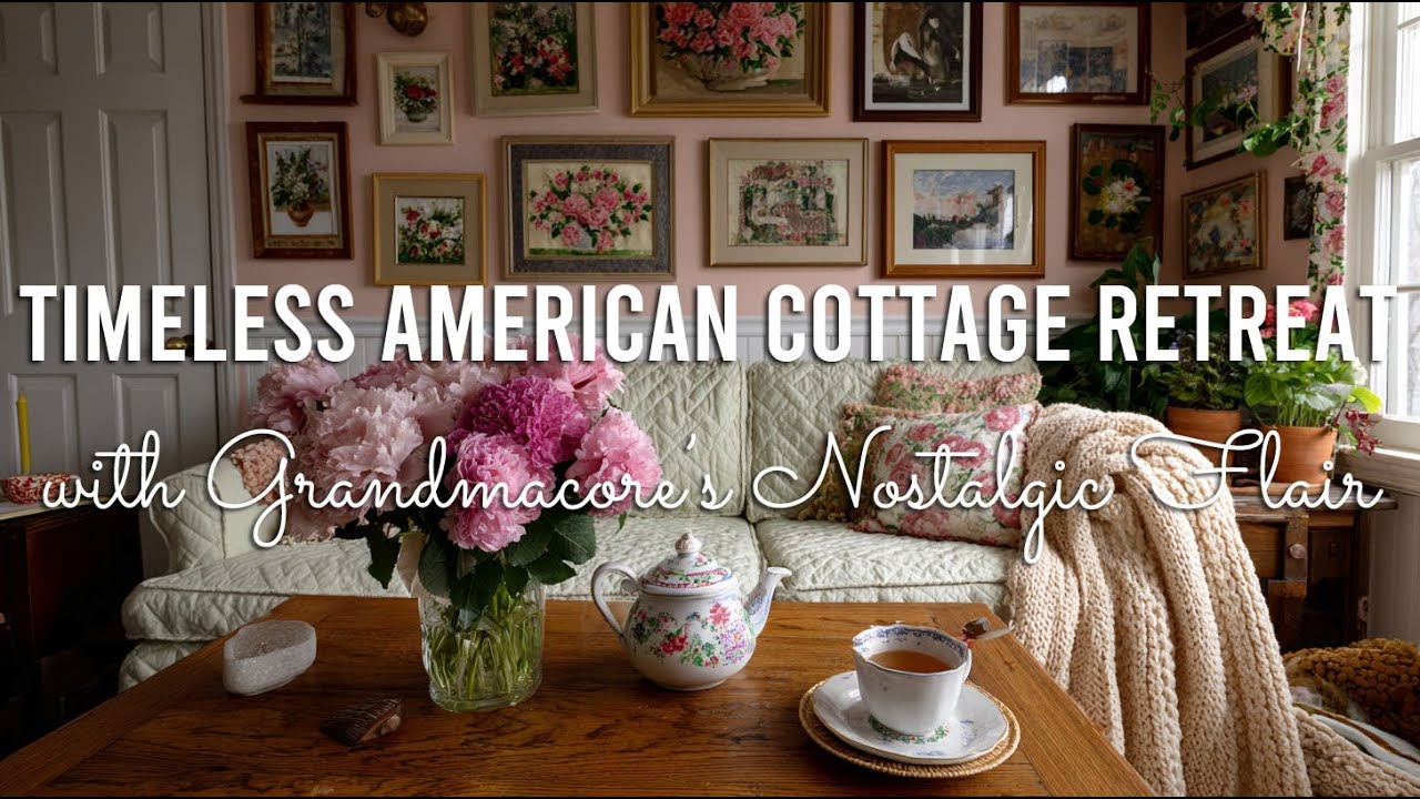 Timeless American Cottage Retreat with Grandmacore’s Nostalgic Flair