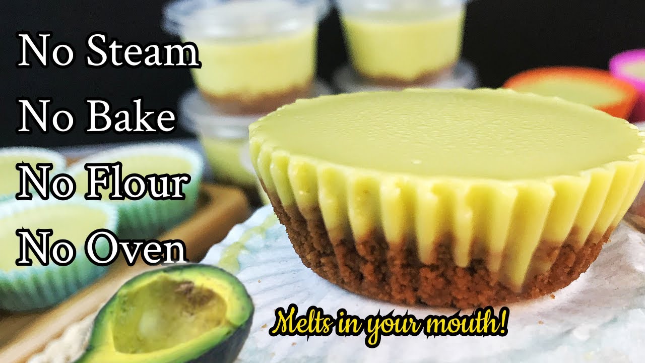 AVOCADO GRAHAM FLAN CUPCAKES  | No Bake , No Oven , No Steam , No Mixer | Trending Dessert