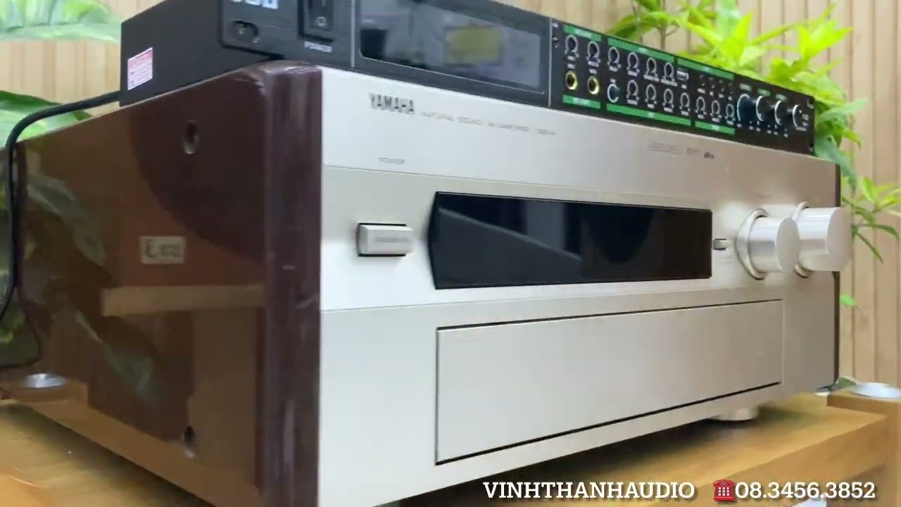 Ghép vang karaoke cho amply Yamaha DSP-A1 làm giải mã DAC Pre out - Main in