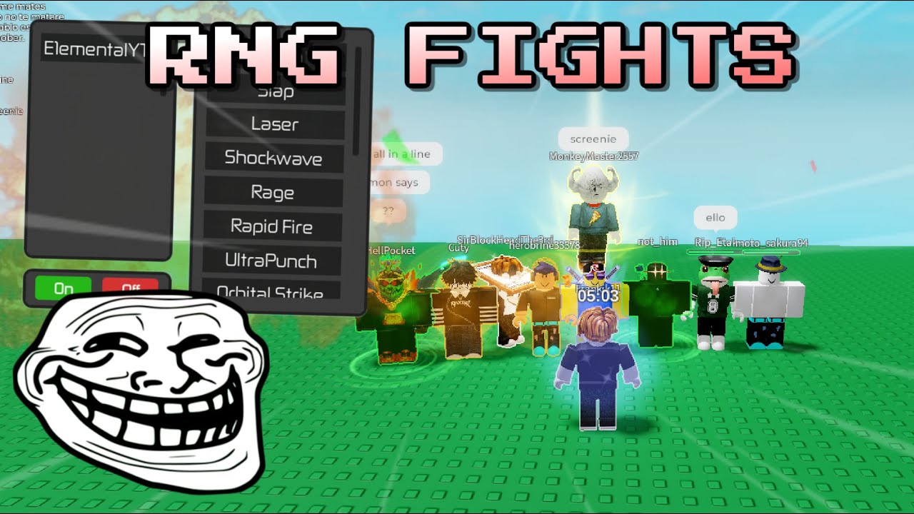 Admin Abusing in RNG Fights (Roblox RNG Fights)