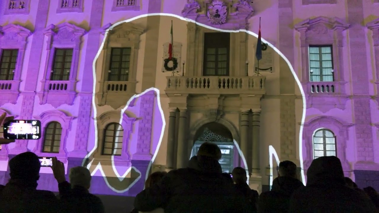 Videomapping di la leggenda eliodoro e il liotru