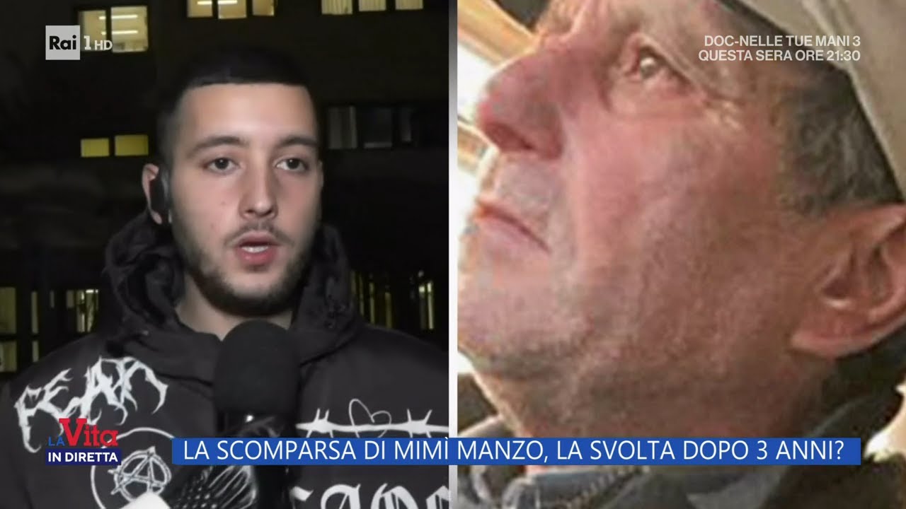 La scomparsa di Mimì Manzo, la svolta dopo 3 anni? - La vita in diretta 18/01/2023