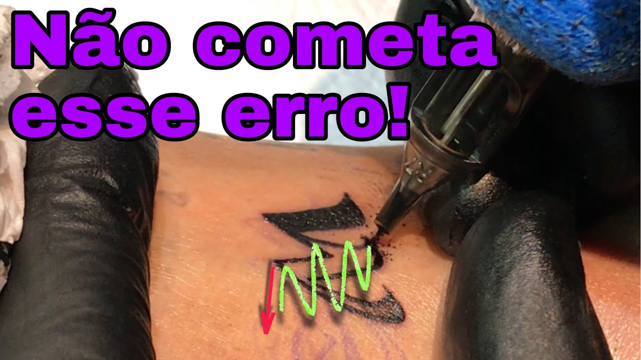 Maior erro na hora de tatuar letras