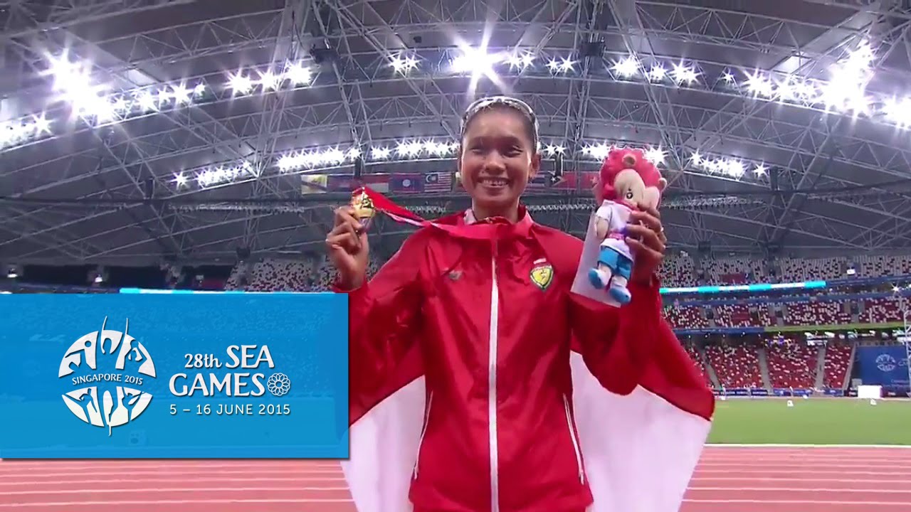 Athletics Women's 3000m Steeplechase Victory Ceremony (Day 7) | 28th SEA Games Singapore 2015