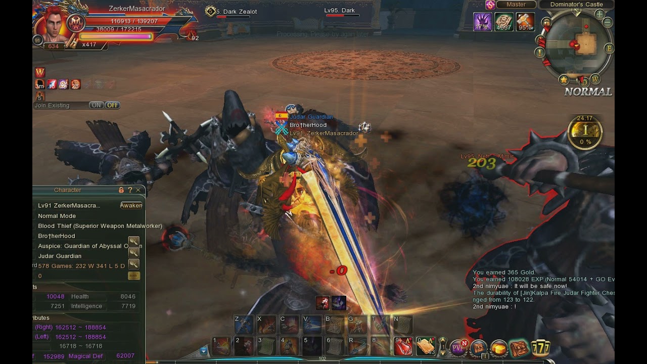 C9 Dominator castle Berserker lvl 91