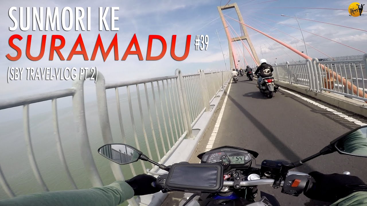 SunMoRi Suramadu makan Bebek Sinjay (SBY Pt 2) - Motovlog #39