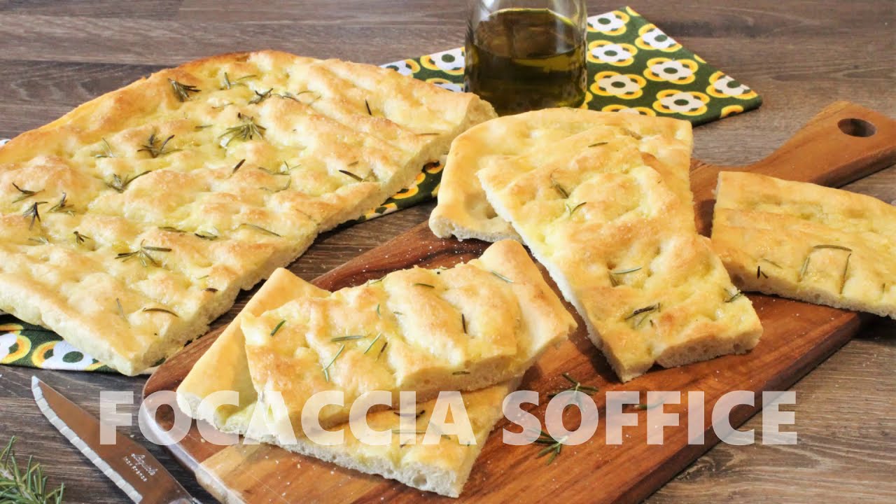 FOCACCIA SOFFICE IN 1 ORA - Ricetta facile e veloce 😋