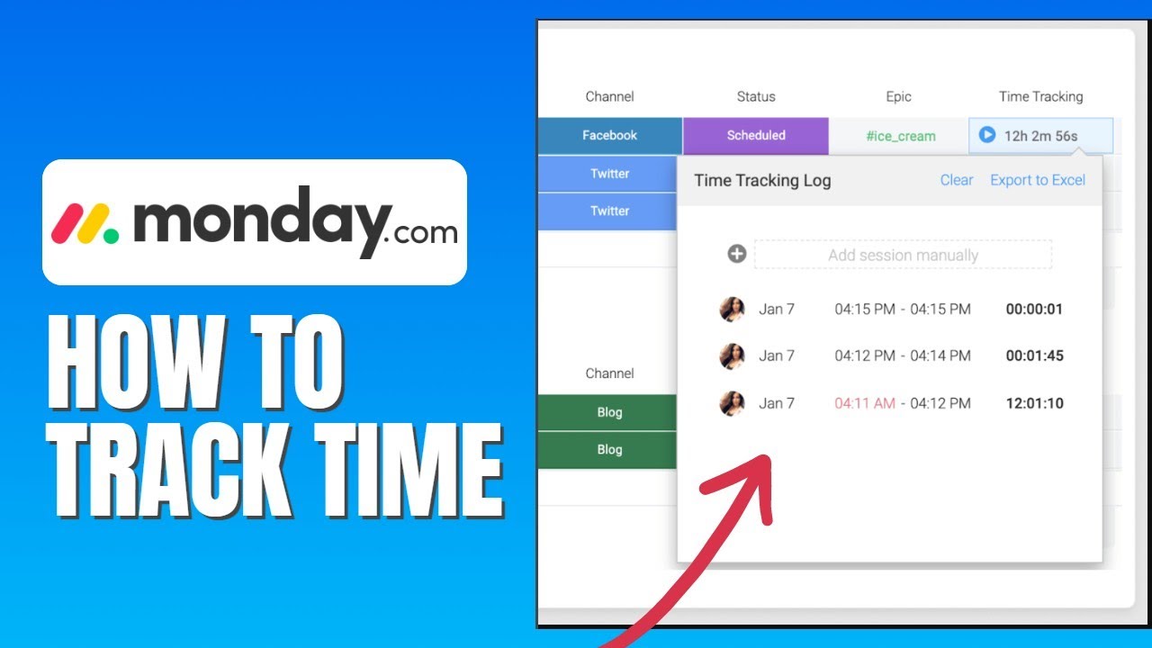 EASY Way How To Track Time Inn Monday.com - How To Use Time Tracker In Monday.com