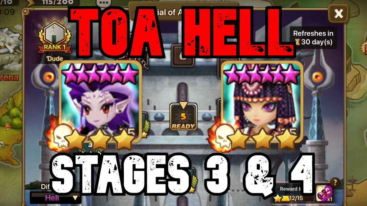 TOA HELL STAGE 3 & 4 - CRAKA & NEPHTHYS - AUGUST 2021