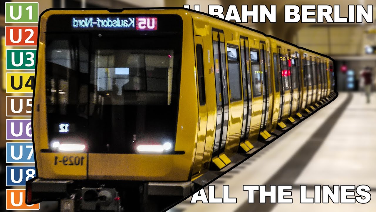 🇩🇪  All the Lines - Berlin U-Bahn / Berlin Metro (2021) (4K)