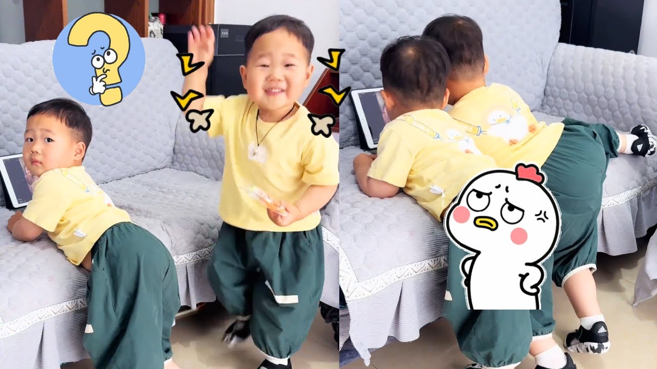 Mom Says She Wants Spaghetti And The Cute Twins Use Their Asses Against Her#funny twins#cute twins