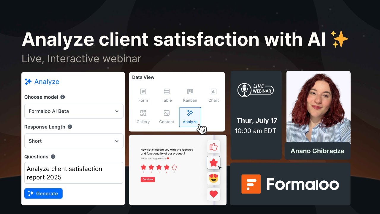 How to collect and analyze client satisfaction with AI