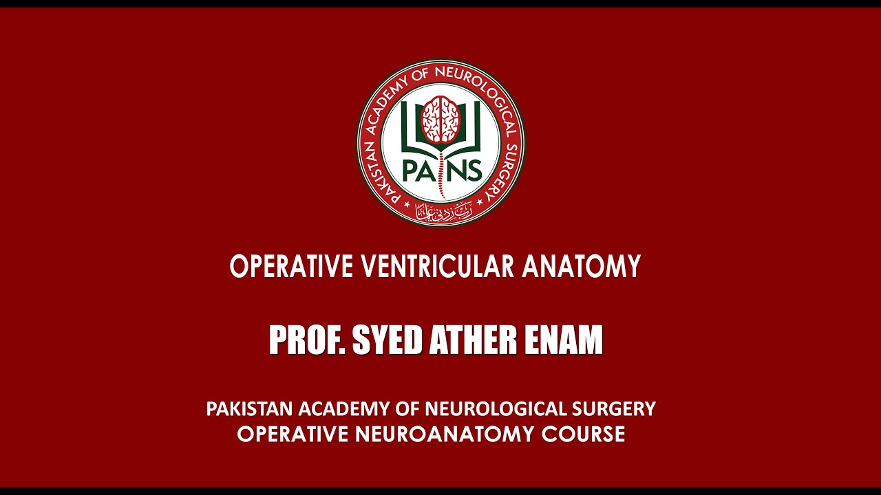 Operative Ventricular Anatomy by Prof. Syed Ather Enam