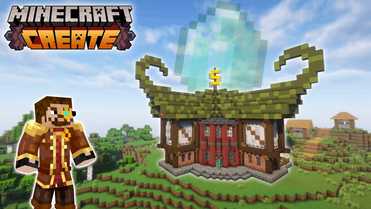 Postavil jsem DŮM PRO VESNIČANY v Minecraft Create mod! [#7]