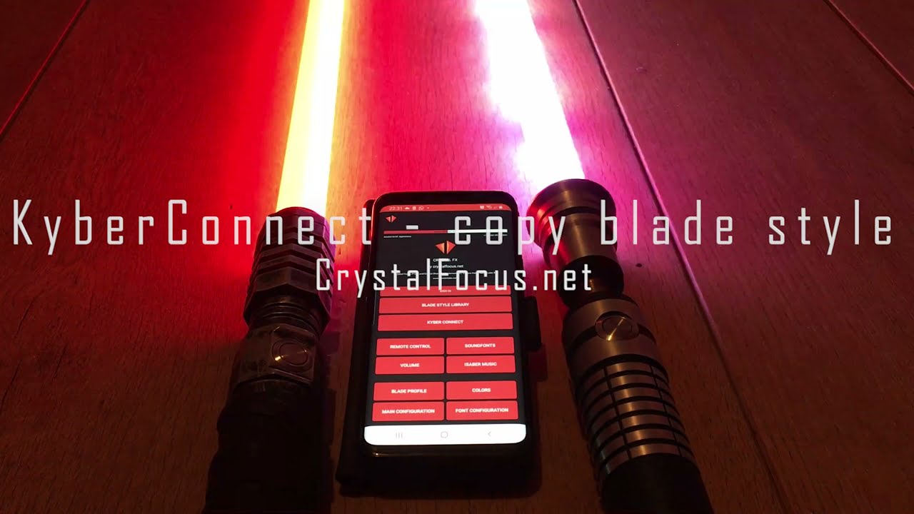 KyberConnect - instantly copy a Crystal Focus 10 (CFX) blade style from one lightsaber to another!!!